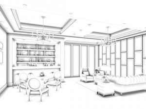 business restaurant - coffee - banquet 133 3D Model