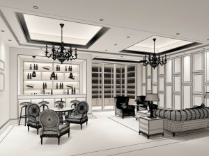 business restaurant - coffee - banquet 133 3D Model