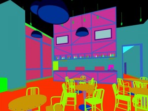business restaurant - coffee - banquet 134 Model 3D