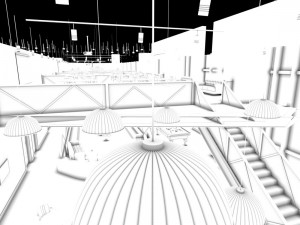 business restaurant - coffee - banquet 134 Model 3D