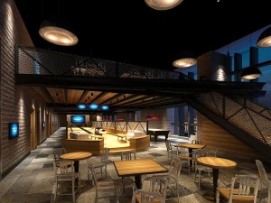 business restaurant - coffee - banquet 134 3D Model
