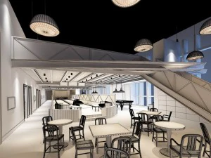 business restaurant - coffee - banquet 136 3D Model