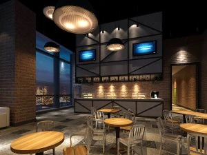 business restaurant - coffee - banquet 136 3D Model