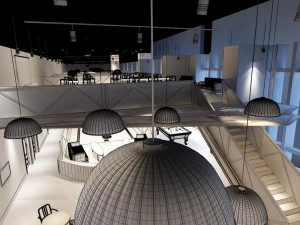 business restaurant - coffee - banquet 136 3D Model