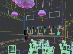 business restaurant - coffee - banquet 136 3D Model