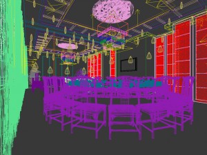 business restaurant - coffee - banquet 138 Model 3D