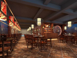 business restaurant - coffee - banquet 140 3D Model