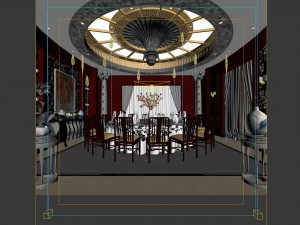 business restaurant - coffee - banquet 141 3D Model