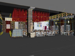 business restaurant - coffee - banquet 142 Modèle 3D