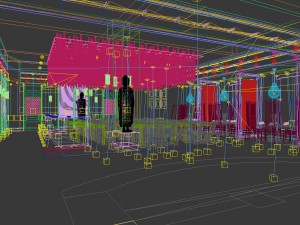 business restaurant - coffee - banquet 142 Modèle 3D