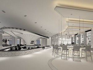business restaurant - coffee - banquet 144 Modèle 3D