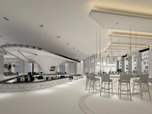 business restaurant - coffee - banquet 145 3D Model