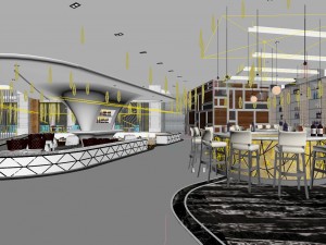 business restaurant - coffee - banquet 145 3D Модель