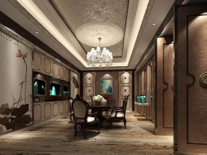 business restaurant - coffee - banquet 146 Model 3D
