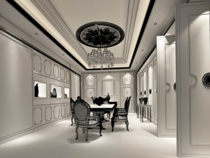 business restaurant - coffee - banquet 146 Model 3D