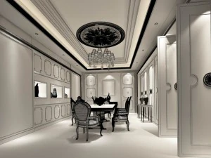 business restaurant - coffee - banquet 146 3D Model