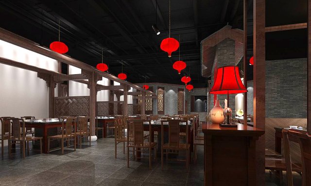 business restaurant - coffee - banquet 148 3D Model .c4d .max .obj .3ds .fbx .stl .blend 