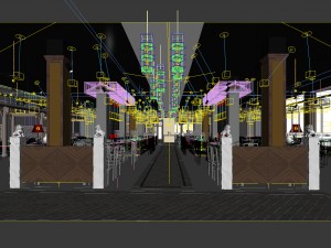 business restaurant - coffee - banquet 148 3D Model