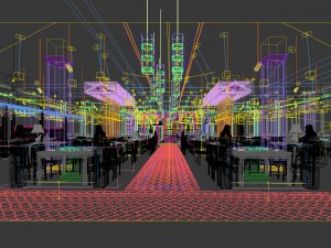 business restaurant - coffee - banquet 148 3D Model