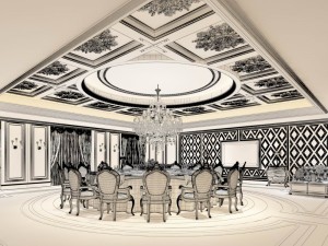 business restaurant - coffee - banquet 149 Modelo 3D