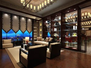 restaurante de neg&oacute;cios - caf&eacute; - banquete 151 Modelo 3D