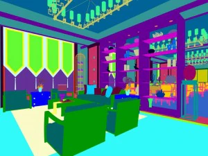 business restaurant - coffee - banquet 151 3D Model