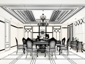business restaurant - coffee - banquet 152 3D Модель