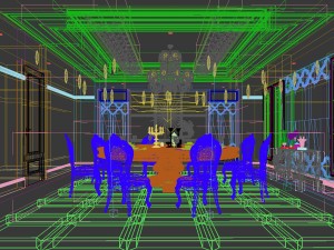 business restaurant - coffee - banquet 152 3D Модель