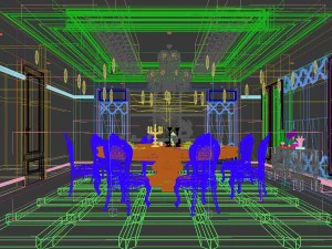 business restaurant - coffee - banquet 152 3D Model