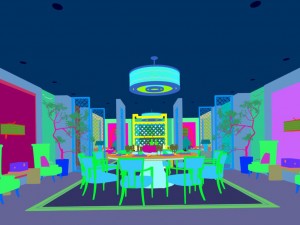 business restaurant - coffee - banquet 155 3D Модель