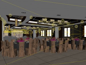 business restaurant - coffee - banquet 157 3D 모델