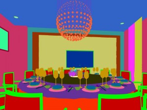 business restaurant - coffee - banquet 159 3D Model