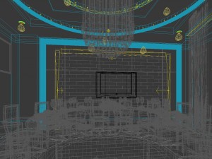business restaurant - coffee - banquet 159 3D Model