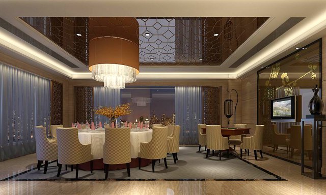 business restaurant - coffee - banquet 160 3D मॉडल .c4d .max .obj .3ds .fbx .stl .blend