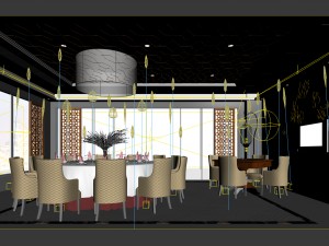 business restaurant - coffee - banquet 160 3D मॉडल