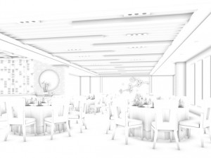 business restaurant - coffee - banquet 161 3D मॉडल