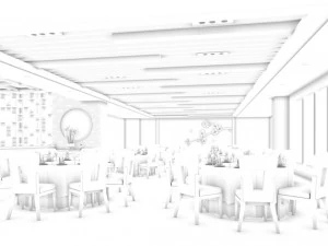 бизнес-ресторан - кофе - банкет 161 3D Модель