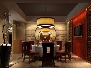 ristorante d'affari - caff&egrave; - banchetti 163 Modello 3D