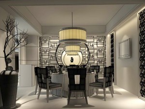 business restaurant - coffee - banquet 163 Model 3D