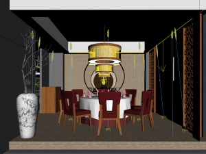 business restaurant - coffee - banquet 163 Model 3D