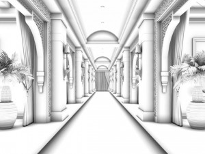 business restaurant - coffee - banquet 164 Modèle 3D