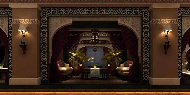 business restaurant - coffee - banquet 165 3D Model .c4d .max .obj .3ds .fbx .stl .blend 