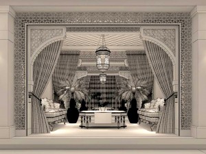 business restaurant - coffee - banquet 165 3D Model