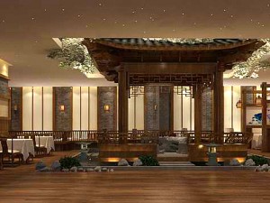 business restaurant - coffee - banquet 168 3D Model