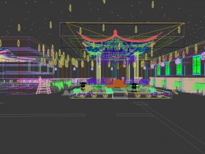 business restaurant - coffee - banquet 168 Modello 3D