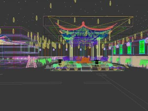 business restaurant - coffee - banquet 168 3D Model