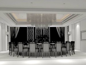 business restaurant - coffee - banquet 169 3D 模型