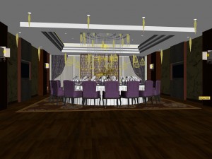 business restaurant - coffee - banquet 169 3D 模型