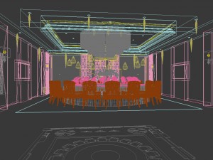 business restaurant - coffee - banquet 169 3D 模型