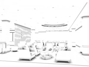 business restaurant - coffee - banquet 171 3D Model